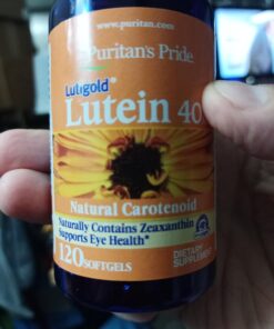 Puritan's Pride Lutein 40 Mg With Zeaxanthin Softgels, 120 Count 120 Count (Pack of 1) 17 61y1RquohTL
