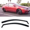 VXMOTOR for 06-11 Honda Civic 2 Door Coupe - in-Channel Style - Vent Side Window Visors - JDM SI OE 2006 2007 2008 2009 2010 2011 9 61y1yrAm6CL