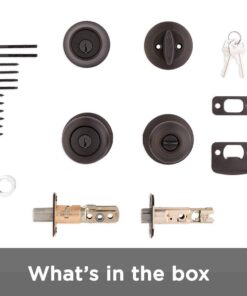 Kwikset 690 Cove Entry Knob and Single Cylinder Deadbolt Combo Pack in Venetian Bronze Without SmartKey 20 61y2bUVtK2L
