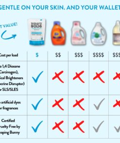 Molly's Suds Original Laundry Detergent Powder | Natural Laundry Detergent Powder for Sensitive Skin | Earth-Derived Ingredients, Stain Fighting | 120 Loads (Peppermint) Peppermint 5.01 Pound (Pack of 1) 25 61y2edNzkKL