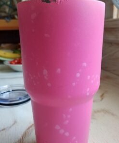 Arctic Tumblers | 30 oz Matte Pink Insulated Tumbler with Straw & Cleaner - Retains Temperature up to 24hrs - Non-Spill Splash Proof Lid, Double Wall Vacuum Technology, BPA Free & Built to Last 30 oz Tumbler Matte Pink Powder Coat 23 61y2jCTJHAL