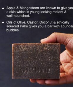 Soulflower Mangosteen Handmade Bar Soap Enriched with Apple & Premium Essential Oils for Skin Exfoliation - Natural, Vegan, Organic, Paraben & SLS Free, Pack of 2-5.3 Oz Each 16 61y3jLQvL 1