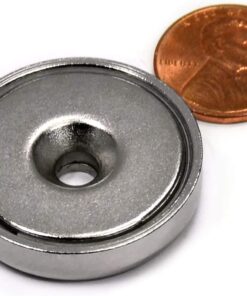 88 LB Super Strong Neodymium Cup Magnets Dia 1.26" w/ #10 Countersunk Hole Plus Matching Strikers & Screws. Made of Neodymium Magnets - Great Round Base Mounting Magnets Super Powerful 2 Packs Cup Magnet 2 pks 27 61y4CLBhTKL