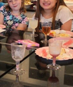 Party Essentials Disposable Hard Plastic Two Pieces Wine Glasses, 40-Count, 5.5-Ounce, Clear 40 Count (Pack of 1) 5.5 oz glass 22 61y54Fb9 iL