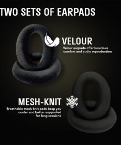 Drop + EPOS PC38X Gaming Headset Noise-Cancelling Microphone with Over-Ear Open-Back Design, Velour Earpads, Compatible with PC, PS4, PS5, Switch, Xbox, Mac, Mobile, and More (Black) Black One Size 23 61y5aL qqkL