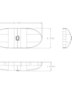Lumitronics RV 12V Double LED Ceiling Dome Light - On/Off Switch - Removable Lenses Double 1-Pack 18 61y5fjPqlQL