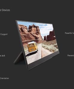 SideTrak Solo Pro Portable Monitor 15.8” FHD 1080P LED Anti-Glare IPS Screen | Works with Mac, PC, Chrome, PS4, Xbox & Switch | Powered by USB or Mini HDMI | Built-in DisplayPort, Speakers & HDR Non-Touchscreen 21 61y5l39wlmL