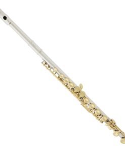 Alternative view of ﻿Mendini By Cecilio Flutes - Closed Hole C Flute For Beginners, 16-Key Flute with a Case, Stand, Lesson Book, and Cleaning Kit, Musical Instrument for Kids, Nickel with Gold Keys