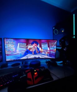 Dell Curved Gaming, 34 Inch Curved Monitor with 144Hz Refresh Rate, WQHD (3440 x 1440) Display, Black - S3422DWG 34 Inches 43 61y7374lMqL