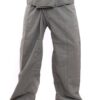 jing shop Thai Fisherman Pants Solid Color Cotton Mix One Size Extra Long One Size Tall Grey 55 61y8In6tXPL