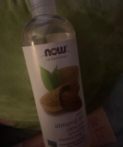 NOW Solutions, Sweet Almond Oil, 100% Pure Moisturizing Oil, Promotes Healthy-Looking Skin, Unscented Oil, 16-Ounce,Package may vary 16 Fl Oz (Pack of 1) 18 61yA41TnkqL