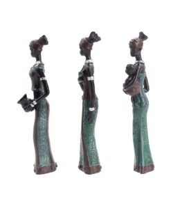 Gedengni African Tribal Women Collectible Figurines for Mother's Gifts,Green,Pack of 3 Green State 14 61yASkuOlRS