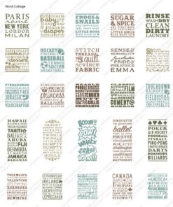 Alternative view of Cricut 2001096 Word Collage Cartridge