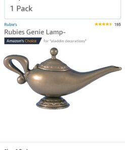Rubie's Genie Lamp Costume Accessory 12 Count (Pack of 1) 12 Count (Pack of 1) 20 61yCJM1sjL