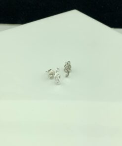 Sterling Silver G-clef Music Note Stud Earrings - 0.43in 14 61yCNV24NPL