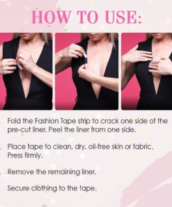 Hollywood Fashion Secrets Medical Quality Double-Stick Fashion Tape, 36 Strips, Tin, 2-Packs Tin 36 Count (Pack of 2) 9 61yD0g7iW0L