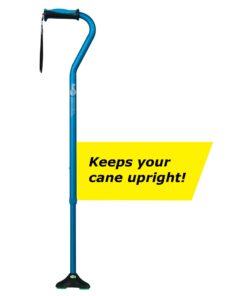 Hugo Mobility 731-859 Adjustable Offset Quadpod Walking Cane with Ultra Stable Cane Tip, Aquamarine 1 Count (Pack of 1) 9 61yDWYcDUL