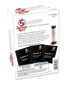 5 Second Rule Game Uncensored - Couples Romantic & Fun Adult Card Game for Date Night, Valentine’s Day, Anniversary, Bachelor & Bachelorette Parties - for Ages 17+ 17 61yDgUrRv L