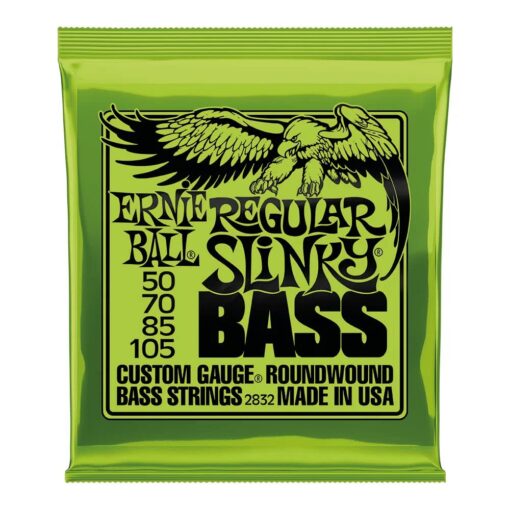 Ernie Ball Regular Slinky Nickel Wound Bass Guitar Strings, 50-105 Gauge (P02832) Regular (50-105) 4-String