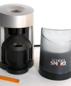 School Smart Vertical Electric Pencil Sharpener, For Classroom, Home, and Office Use, Black and Grey 24 61yDpYcYI3L