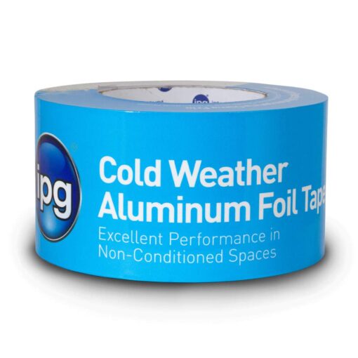 IPG Cold Weather Aluminum Foil Tape, 2" x 50 yd, Silver (Single Roll) (9502) 2 "