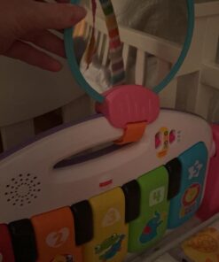 Fisher-Price Baby Gift Set Deluxe Kick & Play Piano Gym & Maracas,Playmat & Musical Toy with Smart Stages Learning Content plus 2 Rattles (Amazon Exclusive) Kick N Play Pink + Maracas 24 61yEmHs3NfL