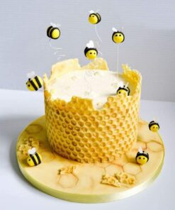 Alternative view of JeVenis Set of 5 Bumble Bee Cake Decoration Bumble Bee Fondant Mold Bee Mold Daisy Flower Mold Sugar craft Cupcake Cake Projects for What Will It Bee Baby Shower Gender Reveal Party Decorations