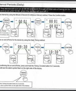 Timer Outlet, Nearpow Multifunctional Infinite Cycle Programmable Plug-in Digital Timer Switch with 3-Prong Outlet for Appliances, Energy-Saving Timer, 15A/1800W Blue 1 41 61yFO3Lf 6L