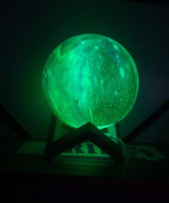 BRIGHTWORLD Moon Lamp Galaxy Lamp 5.9 inch 16 Colors LED 3D Moon Light, Remote & Touch Control Moon Night Light Gifts for Girls Boys Kids Women Birthday Wooden Base 42 61yFgnaEl2L