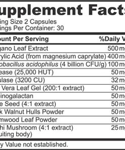 Sigmaceutical Calm Cleanse Detox Support - Oral Overgrowth Treatment for Adults - Non-GMO Oral Detox Medicine and White Tongue Treatment – Mouth Overgrowth Treatment - 60 Capsules 14 61yFlnvMFeL