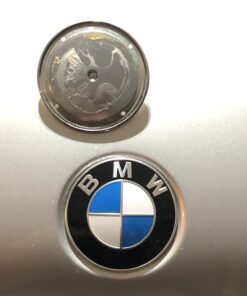 BMW Hood Emblem Logo Badge Roundel 82mm Genuine OE 51148132375 + Grommets 51141807495 11 61yG4o7KVoL