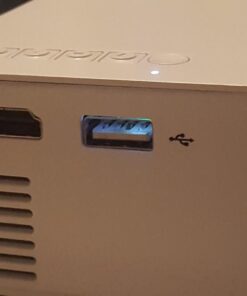 Meer Mini Projector,Portable Movie Projector,Smart Home Projector,Neat Projector for iOS,Android,Windows,PS5,Laptop,TV-Stick,Compatible with HDMI,USB,Audio,TF Card,AV and Remote Control YG300 53 61yGg2zKnHL