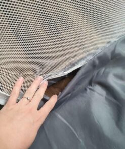 TODALE Baby Playpen for Toddler, Large Baby Playard, Indoor & Outdoor Kids Activity Center with Anti-Slip Base, Sturdy Safety Play Yard with Soft Breathable Mesh, Playpen for Babies(Gray,50”×50”) 50x50x27 Inch (Pack of 1) Grey 44 61yH7jA3tSL