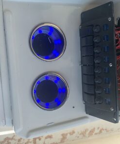 Blue LED Boat Cup Drink Holder,Stainless Steel Polished Cup Holder for Boat,12V,Water Proof for Marine Boat Rv Camper (4pcs) 18 61yHHm6zI3L