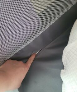 TODALE Baby Playpen for Toddler, Large Baby Playard, Indoor & Outdoor Kids Activity Center with Anti-Slip Base, Sturdy Safety Play Yard with Soft Breathable Mesh, Playpen for Babies(Gray,50”×50”) 50x50x27 Inch (Pack of 1) Grey 45 61yICrOAYL