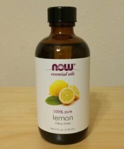 NOW Essential Oils, Lemon Oil, Cheerful Aromatherapy Scent, Cold Pressed, 100% Pure, Vegan, Child Resistant Cap, 4-Ounce 4 Fl Oz (Pack of 1) 34 61yIGWR1TL