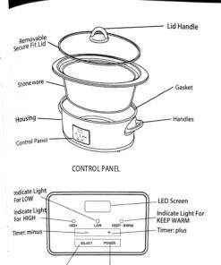 MAGNIFIQUE 8-Quart Casserole Slow Cooker with Timer and Digital Programmable - Small Kitchen Appliance for Family Dinners - Serves 6+ People - Heat Settings: Keep Warm, Low and High 8 Qt Stainless Steel Digital 29 61yIc3lDreL