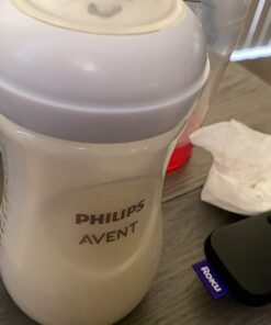 Philips AVENT Natural Baby Bottle with Natural Response Nipple, Clear, 9oz, 4pk, SCY903/04 4 Pack 36 61yJSmY4koL