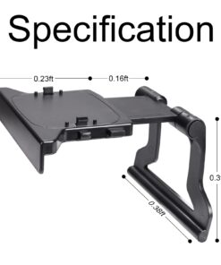JINHEZO JINHEZO-CS-370 for Xbox 360 Kinect Sensor Mounting Clip TV Mounting Clip Black 1Pcs 21 61yKLEl1AfL