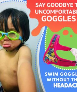 Frogglez Kids Swim Goggles with Pain-Free Strap | Ideal for Ages 3-10 | Leakproof, No Hair Pulling, UV Protection Mermaid 12 61yKVCnSabL