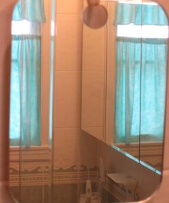 The Shave Well Company Deluxe Anti-Fog Shaving Mirror | Fogless Bathroom Shower Mirror with Handheld Option for Men and Women | Hanging Shower Mirror Includes Long-Lasting Removable Adhesive Hook 40 61yKxdX221L