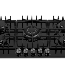 Alternative view of Empava 30 in. Gas Stove Cooktop 5 Italy Sabaf Sealed Burners NG/LPG Convertible in Black Tempered Glass, 30 Inch
