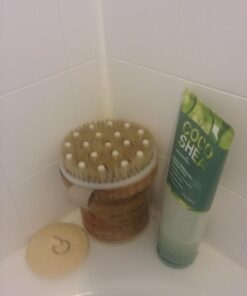 CSM Dry Body Brush for Beautiful Skin - Solid Wood Frame & Boar Hair Exfoliating Brush to Exfoliate & Soften Skin, Improve Circulation, Stop Ingrown Hairs, and Reduce The Appearance Cellulite 65 61yLgZN3ovL