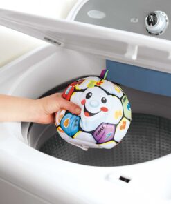 Fisher-Price Laugh & Learn Baby Musical Learning Toy, Singin’ Soccer Ball Plush With Songs Sounds & Phrases For Ages 6+ Months Retail Packaging 19 61yMblPDwmL