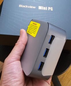 Blackview MP80 Mini PC Intel 12th N95(up to 3.4GHz), 16GB LPDDR5 512GB M.2 SSD Mini Desktop Computers Windows 11 Pro, Support Dual LAN, 3 HDMI, 2.4/5G WiFi, 4K UHD Intel Alder Lake N95 Intel Alder Lake N95/ 16GB RAM 512GB SSD 30 61yP6FXY42L