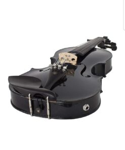 Cecilio 4/4 CVNAE-Black+SR Ebony Fitted Acoustic/Electric Violin in Metallic Black 18 61yPzYHqDxL