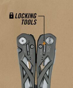 Gerber Gear Suspension 12-in-1 Needle Nose Pliers Multi-tool with Tool Lock - Multi-Plier, Wire Cutter, Crosspoint and Flathead Screwdriver Set, Small Scissors - EDC Gear and Equipment - Gray Grey 33 61yT6c3MZS