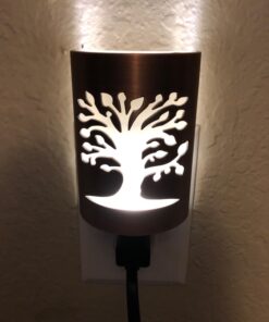 GE CoverLite LED Night Light, Decorative, Plug-In, Smart Dusk-to-Dawn Sensor, Home Décor, Ideal for Bedroom, Bathroom, Kitchen, Hallway, 1 Pack, 29846, Oil Rubbed Bronze | Tree of Life Oil Rubbed Bronze - Tree of Life 42 61yUDXmS8L
