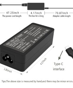 65W 45W USB C Laptop Power Replacement Adapter Charger for Lenovo Chromebook/Yoga/ThinkPad L580 L590 E580 E585 P43s P53s with Power Cord 14 61yX4naIS