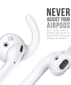 KeyBudz EarBuddyz 2.0 Ear Hooks and Covers Accessories Compatible with Apple AirPods Gen 1 & 2 or EarPods Headphones/Earphones/Earbuds (3 Pairs) (Clear) Clear 26 61yZ8sNdxfL